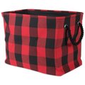 Made4Mansions Storage Bin, Polyester, Red/Black MA1540281